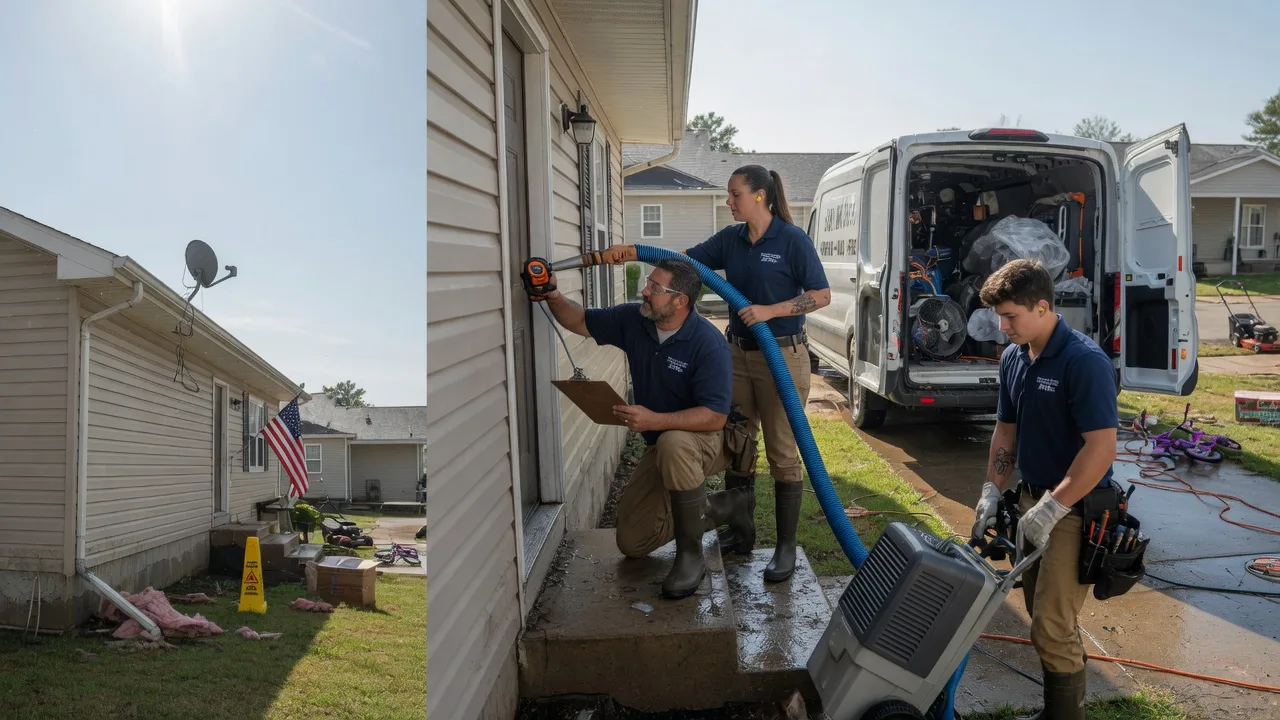 Ceiling Water Damage Restoration in Clinton, IA near me